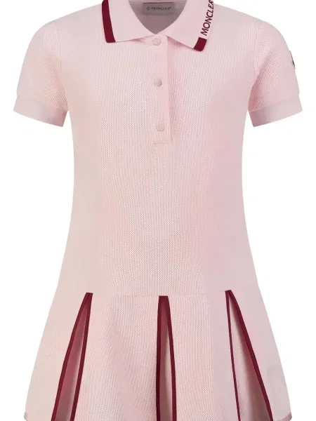 Dětské šaty Moncler Enfant růžové