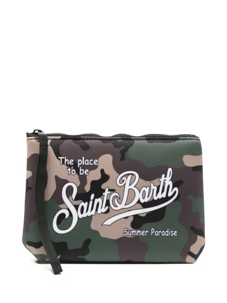 Geantă plic Mc2 Saint Barth cu model camuflaj verde