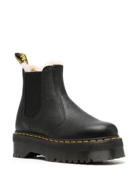 Cizme scurte Dr. Martens cu platformă negru