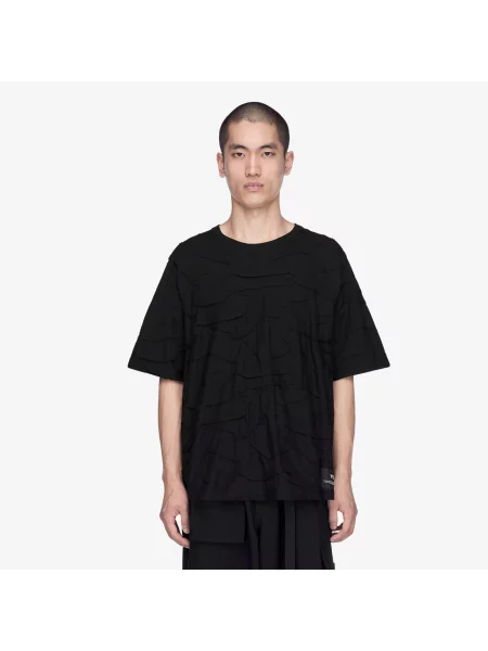 Tricou Pleated Short Sleeve Tee Black L negru