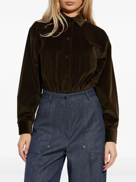 Body Max Mara de catifea cord maro