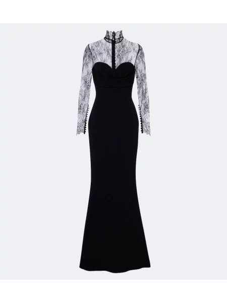 Rochie Elie Saab din dantelă negru