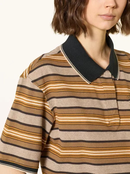 Marant Étoile Jerseyové Polo Tričko Zewel koňaková / hnědá černá