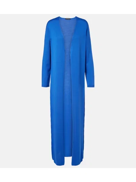 Cardigan Tom Ford de lână albastru
