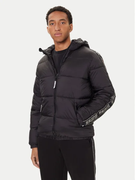 Guess Geacă de iarnă negru