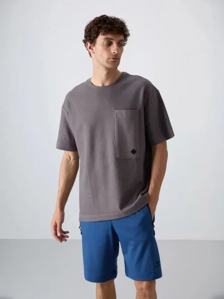 Tommy Life Tričko tmavě šedá