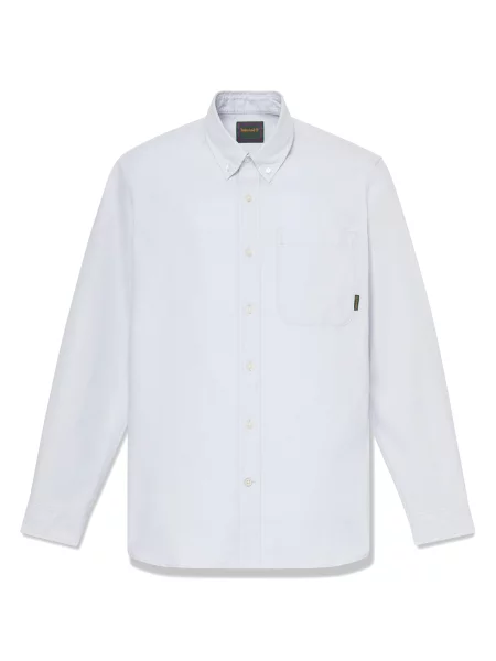 TIMBERLAND Tricou Solid Oxford pastel albastru