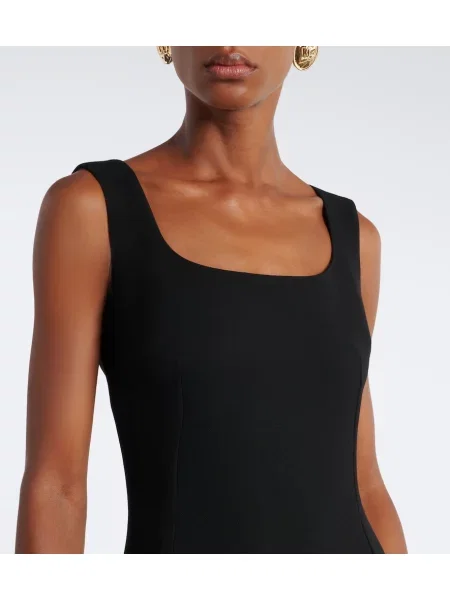 Rochie midi Dolce&gabbana de lână negru