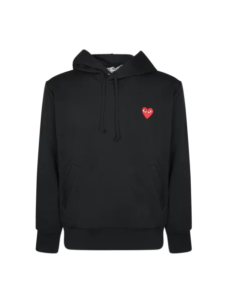 Bluza Comme Des Garcons Play w serca z logo czarna
