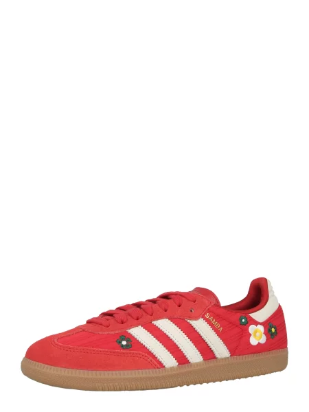 ADIDAS ORIGINALS Nizke superge SAMBA pastelno rumena / temno zelena / rdeča / off-bela bela