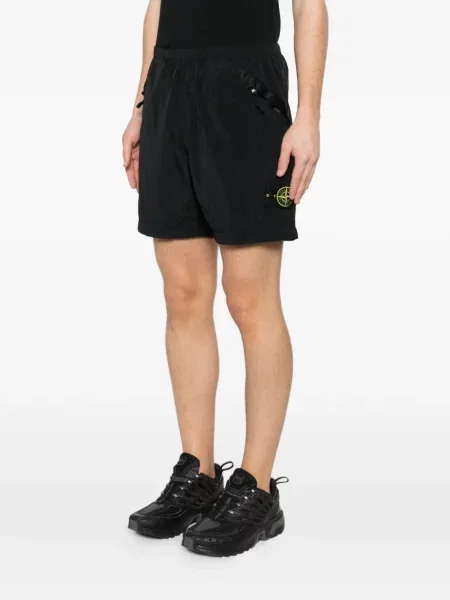Kratke hlače Stone Island kamenje crna