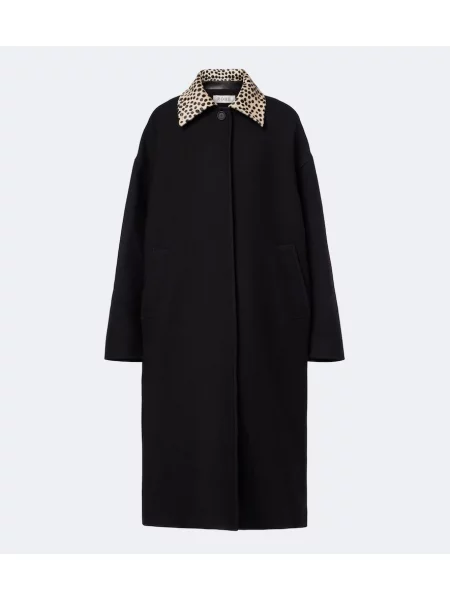 Palton Róhe de lână negru