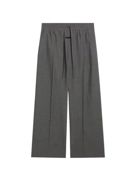 Pantaloni Fear Of God din țesătură twill cu cordon gri