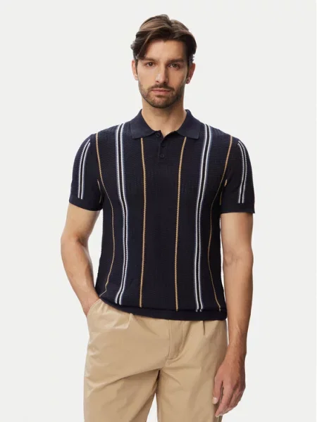 Guess Tricou polo Bleumarin