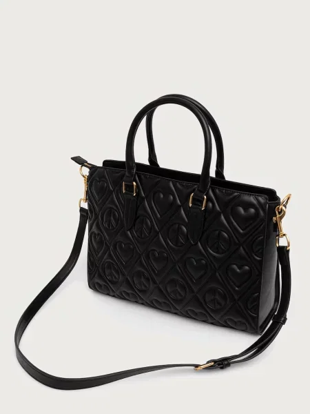 Кожаная сумка Love Moschino