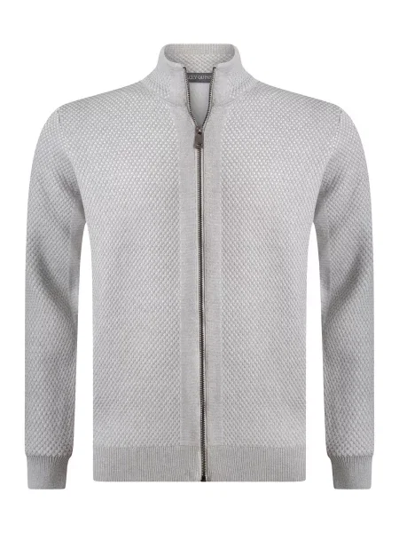 Jacey Quinn Geacă tricotată gri