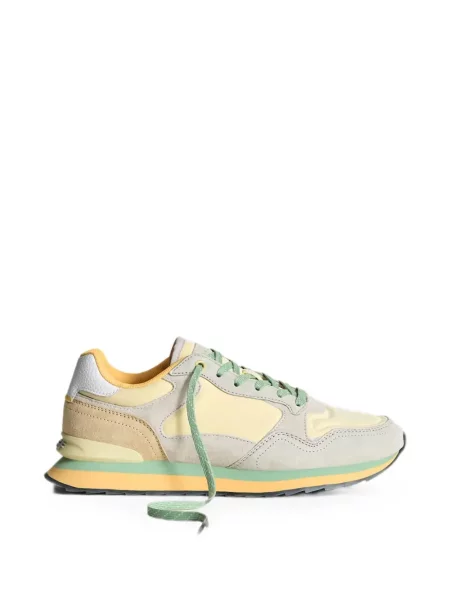 Sneakerși Hoff cu șireturi din piele de căprioară galben