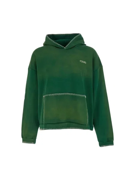 Bluza z kapturem Found z logo zielona