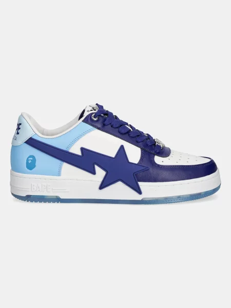 A Bathing Ape sneakers din piele BAPESTA OS M2 bleumarin