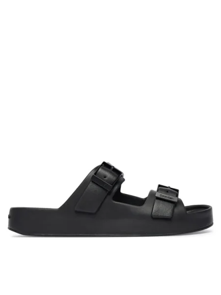 Calvin Klein šľapky pánske ERGON EVA DOUBLE BAR SANDAL čierna