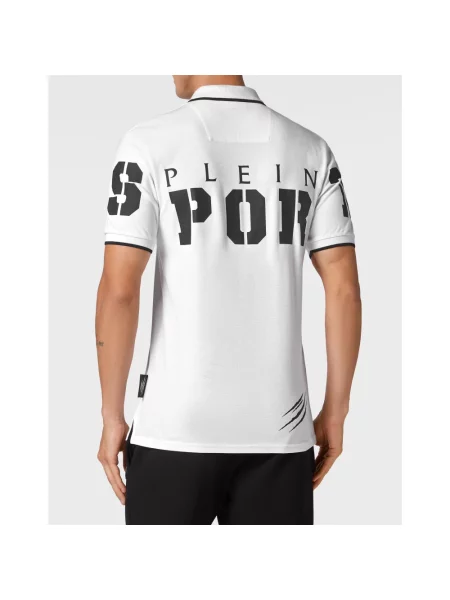 Koszulka polo Plein Sport biała