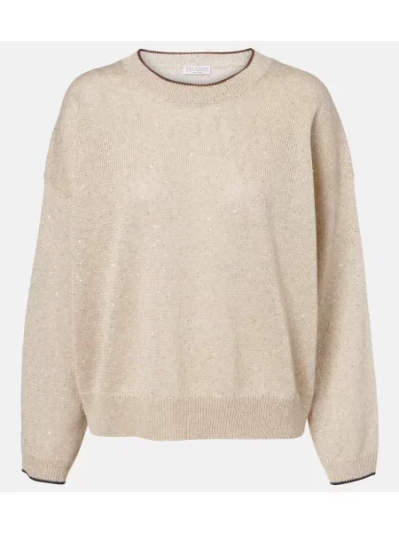 Pulover Brunello Cucinelli de in bej