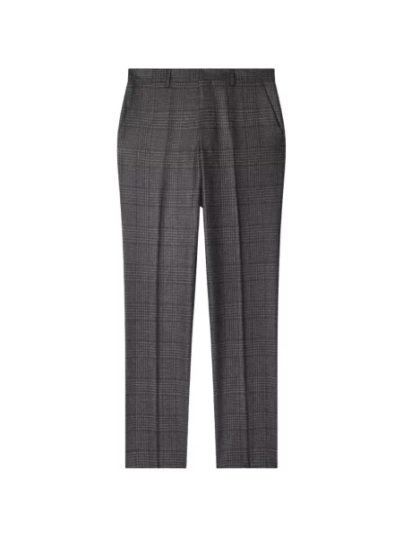 Pantaloni Paul Smith de lână albastru