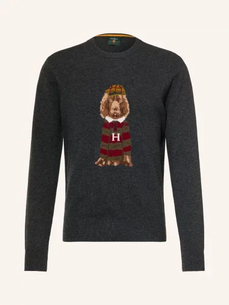 Hackett London Sweter Heritage Harry grau