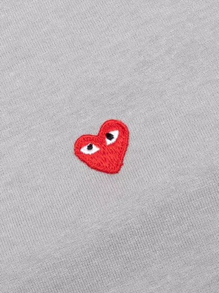 Μακρύς μπλούζα Comme Des Garçons Play με μοτίβο καρδιά γκρι