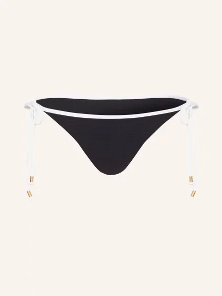 Seafolly Trójkątne Figi Bikini Beach Bound schwarz biały