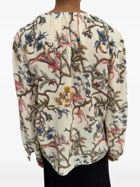 Bluză Rodebjer cu model floral cu imagine