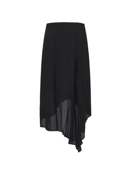 Rochie midi Ili Node asimetrică negru