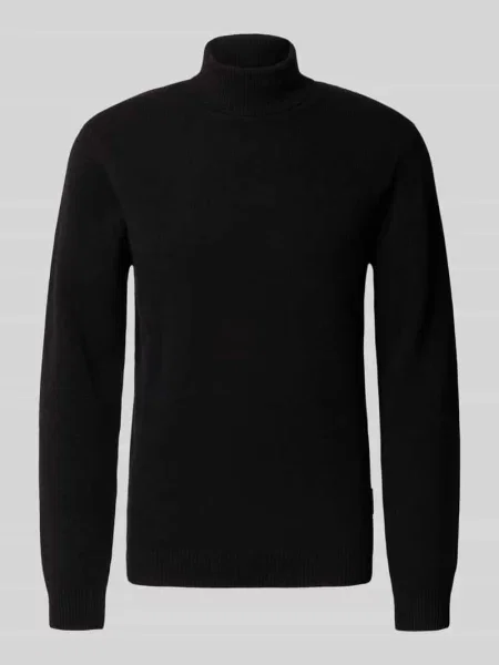 Sweter z dzianiny z golfem Casual Friday