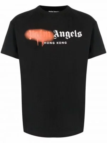 Tricou Palm Angels cu imagine negru