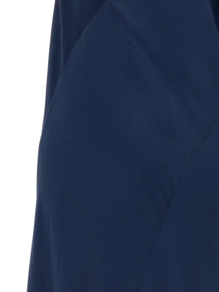 Rochie midi Alberta Ferretti asimetrică drapată albastru