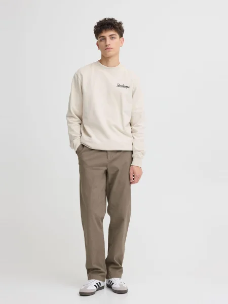 !Solid Pantaloni eleganți SDTate închis bej