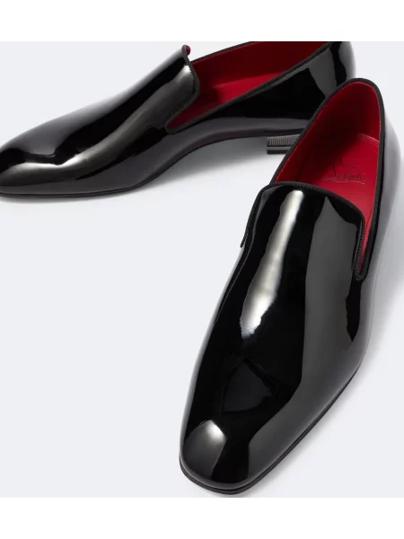 Δερμάτινα σκαρπινια Christian Louboutin από λουστρίνι μαύρο