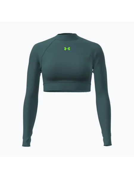 Укорочений лонгслів Under Armour зелений