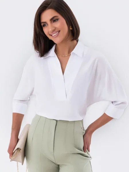 Сорочки Dressa віскоза/поліестер білий