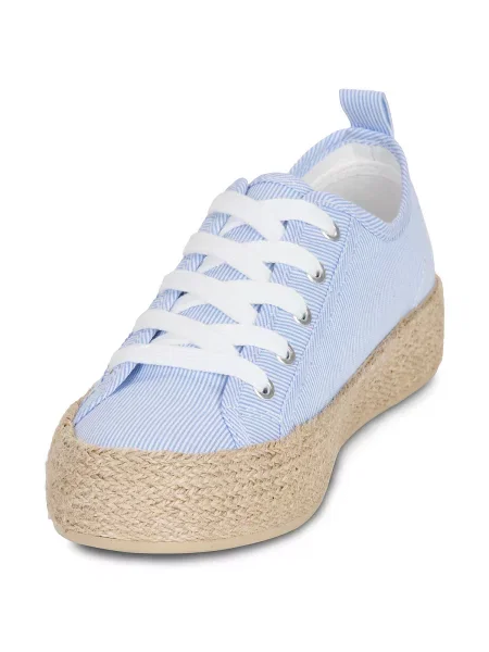 Sneakerși Only cu șireturi din dantelă albastru