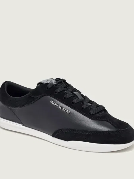 Michael Kors Teniși din piele NOLAN | piele întoarsă negru