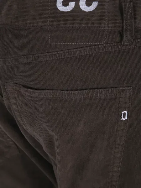 Pantaloni Dondup de catifea cord maro