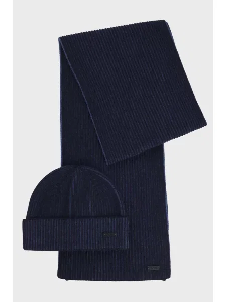 Шапка Boss синяя