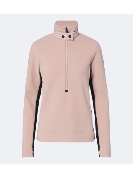 Fleecový sveter Moncler Grenoble ružová