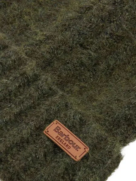 Fular Barbour în carouri cu imagine verde