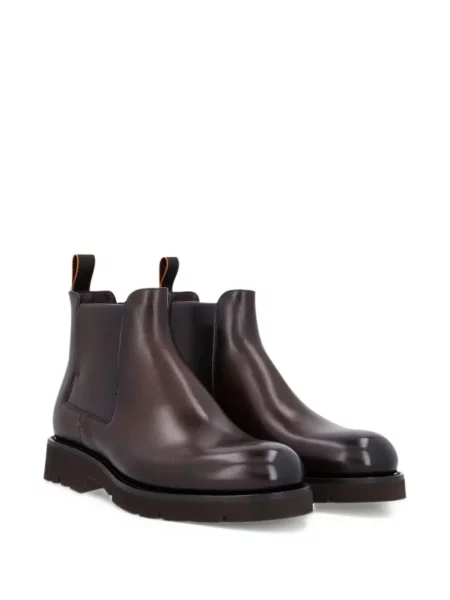 Кожени боти Santoni кафяво