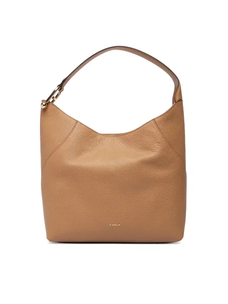 Táska Furla Lara M IT Barna bézs