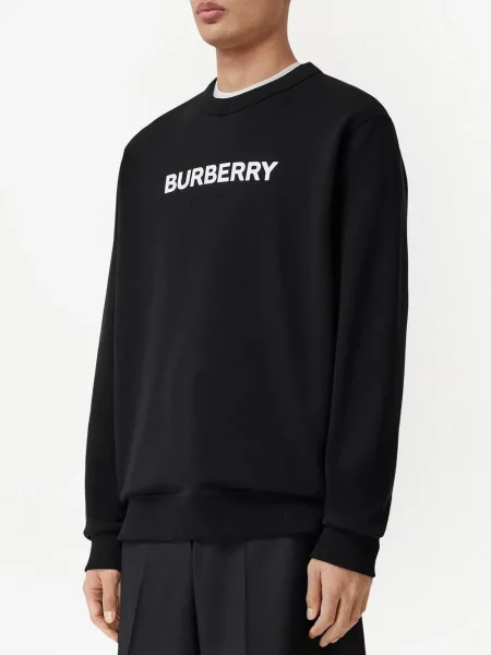 Mikina Burberry s potiskem černá