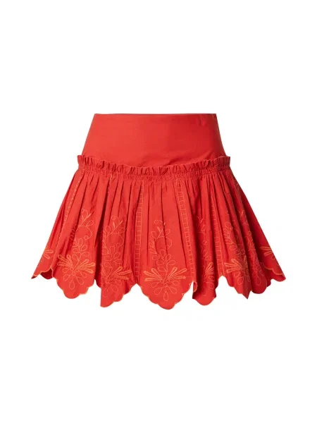 TOPSHOP Fustă / orange roșu