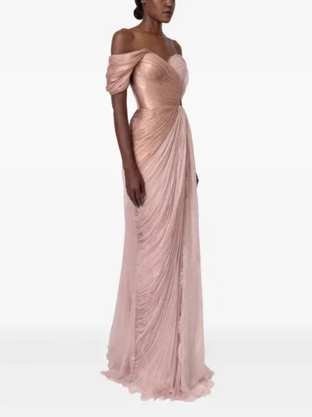 Plisuotas nėriniuotas kostiumas maxi suknele Iris Serban